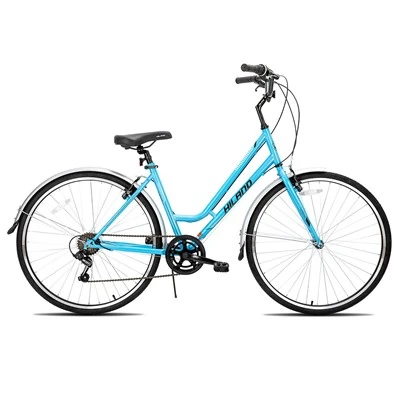 Bicicleta híbrida 700C, bicicleta urbana de rodalies de bastidor de pas o de bastidor