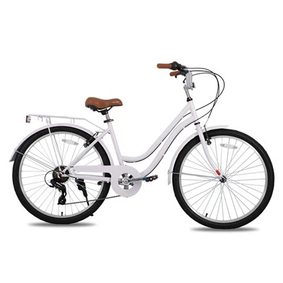 Joykie Hiland Bicicleta de creuer de 26 polzades per a homes i dones, 7 velocitat - a través de la bicicleta per a adults de fotograma amb cremallera posterior, bicicleta de la bicicleta Retrospec