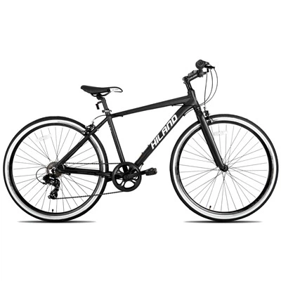 Joykie Hiland Hybrid Bike 700c Wheels 7 velocitats per a la dona i les dones pas - sobre o pas - a través del marc, bicicleta de rodalies urbanes, bicicleta de carretera, per a adults