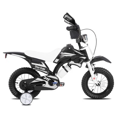 JOYKIE JOYSTAR Estil de motocicleta de 12/16 polzades amb suport per a bullidor Hi-deu marc de fre davanter en V i fre de muntanya posterior bicicleta per a nens